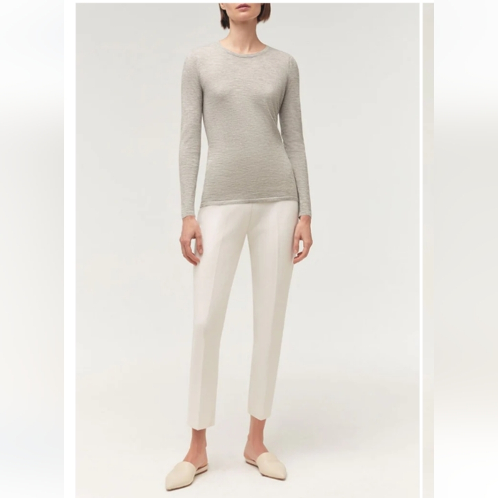 TSE 100% Cashmere Sweater, Grey - Picture 3 of 12